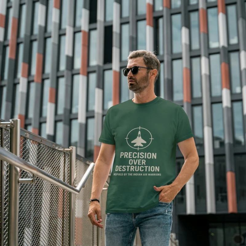 Precision Over Destruction - Round Neck Premium Tee