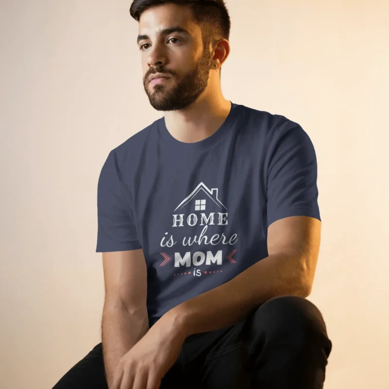Home Equal Mom - Regular Fit Round Neck T-shirt